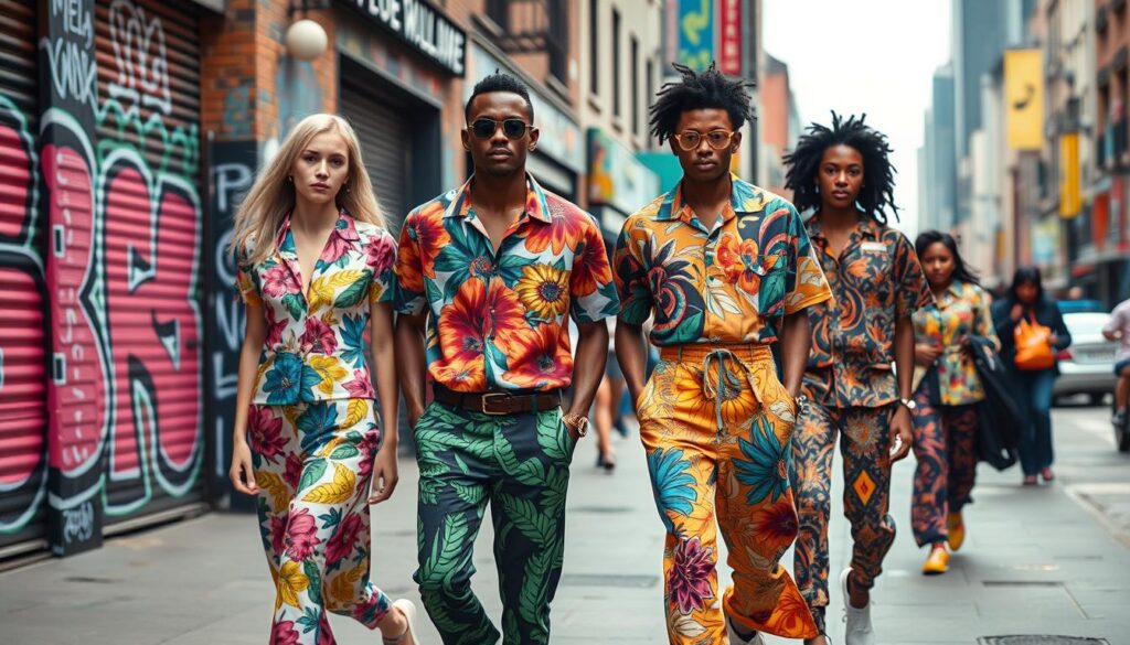 vibrant printed fashion