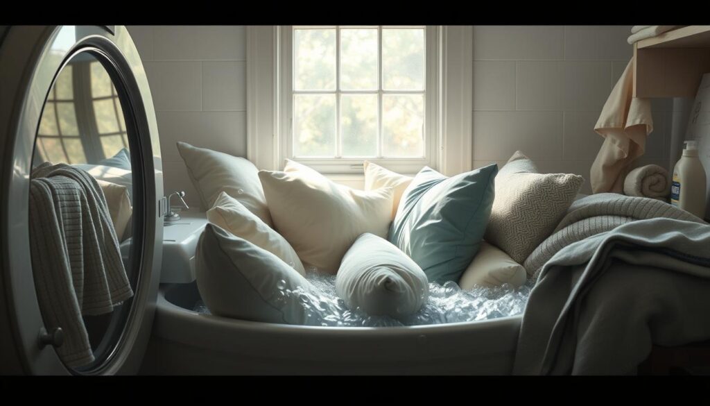 washing pillows